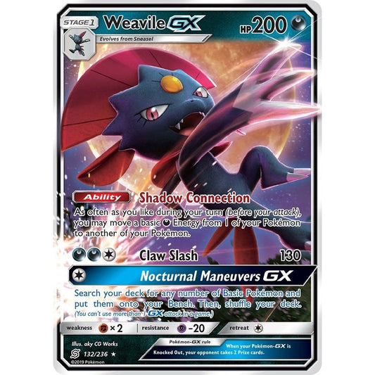 Image for Weavile GX (132/236) (SM11) - Pokemon