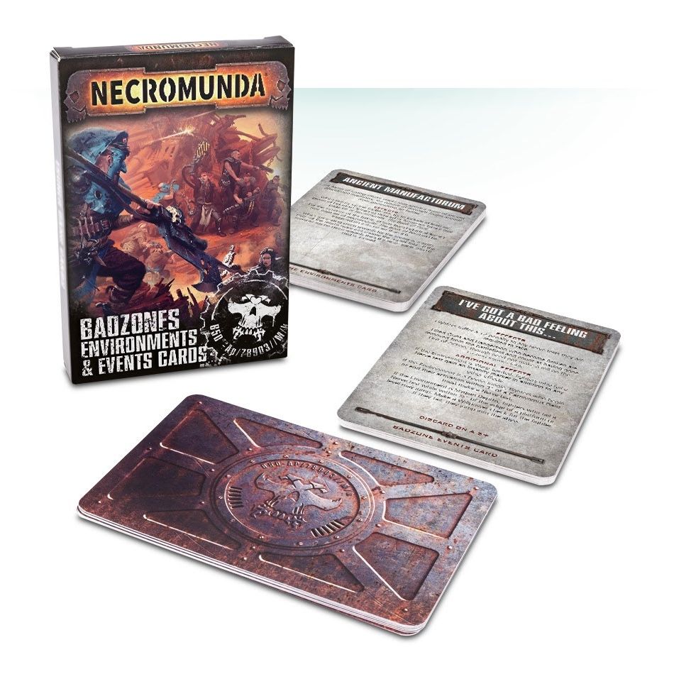 Image for Necromunda: Badzones Environments and Events Cards - Warhammer Game Accessories