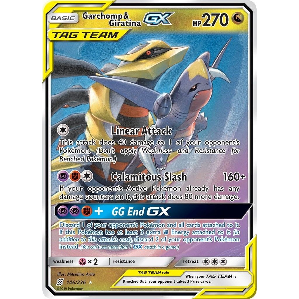 Image for Garchomp & Giratina GX (146/236) (SM11) - Pokemon