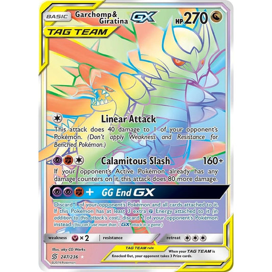Image for Garchomp & Giratina GX (Secret) (247/236) (SM11) - Pokemon