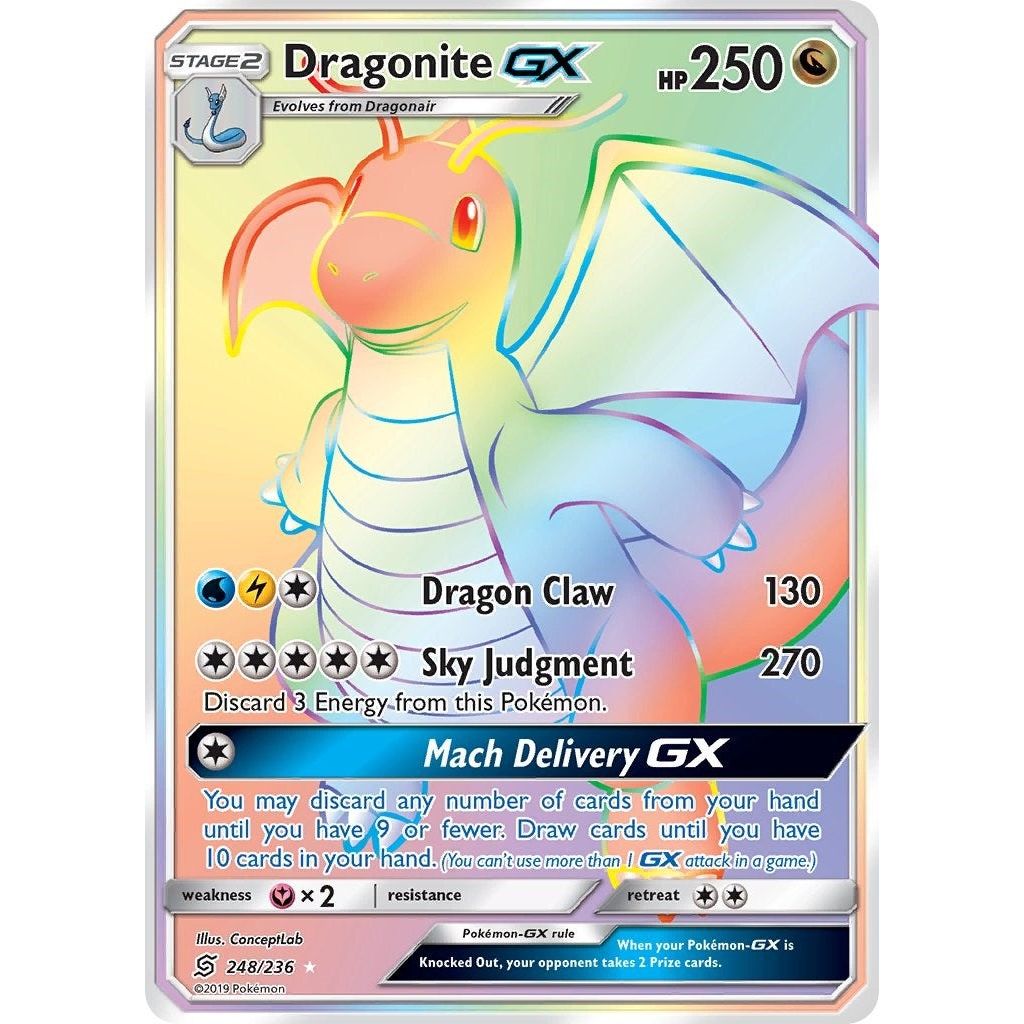 Image for Dragonite GX (Secret) (248/236) (SM11) - Pokemon