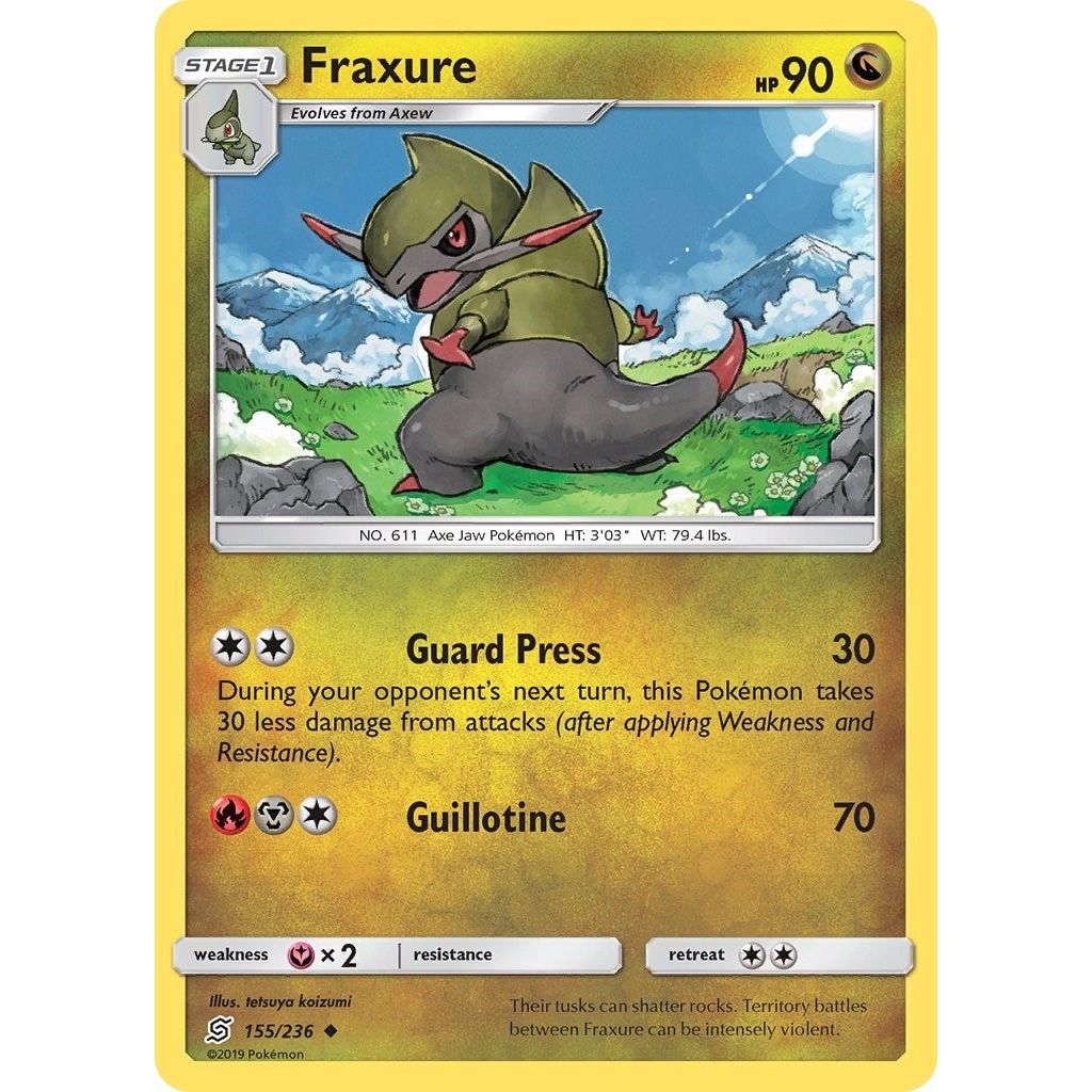 Image for Fraxure (155/236) (SM11) - Pokemon