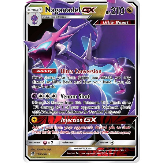 Image for Naganadel GX (160/236) (SM11) - Pokemon