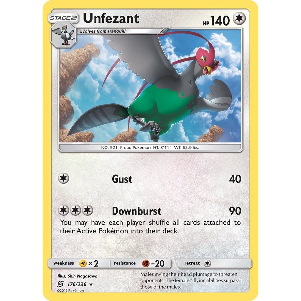 Image for Unfezant (176/236) (SM11) - Pokemon