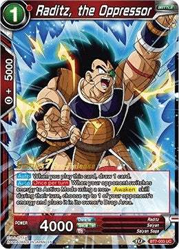 Image for Raditz, the Oppressor (BT7-003_PR) (DBS-B07PRE) - Dragon Ball Super: Masters