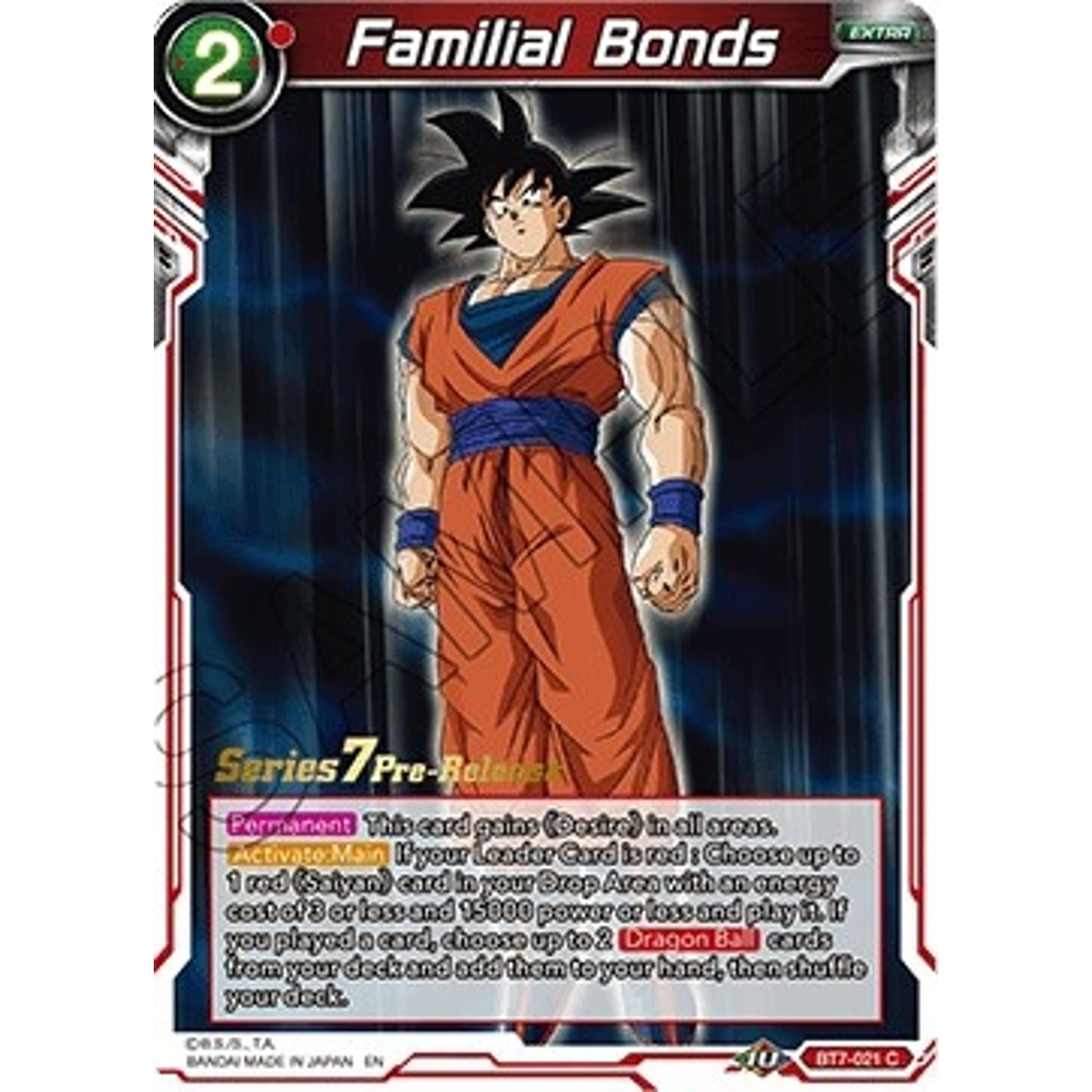 Image for Familial Bonds (BT7-021_PR) (DBS-B07PRE) - Dragon Ball Super: Masters