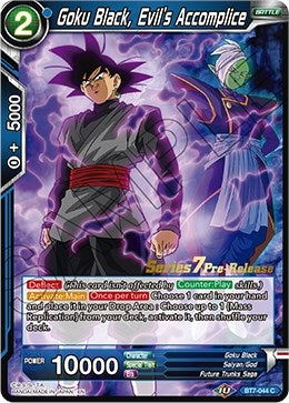 Image for Goku Black, Evil's Accomplice (BT7-044_PR) (DBS-B07PRE) - Dragon Ball Super: Masters