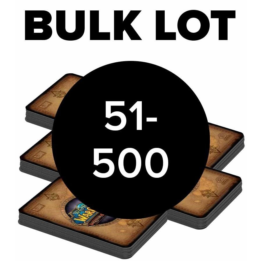 Image for 51 - 500 World of Warcraft TCG Bulk Card Lot - Bulk Lots