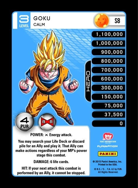 Image for Goku - Calm (S8) (EVO) - Dragon Ball Z TCG