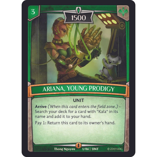 Image for Ariana, Young Prodigy (1/86 | 1INT) (INT) - Argent Saga TCG