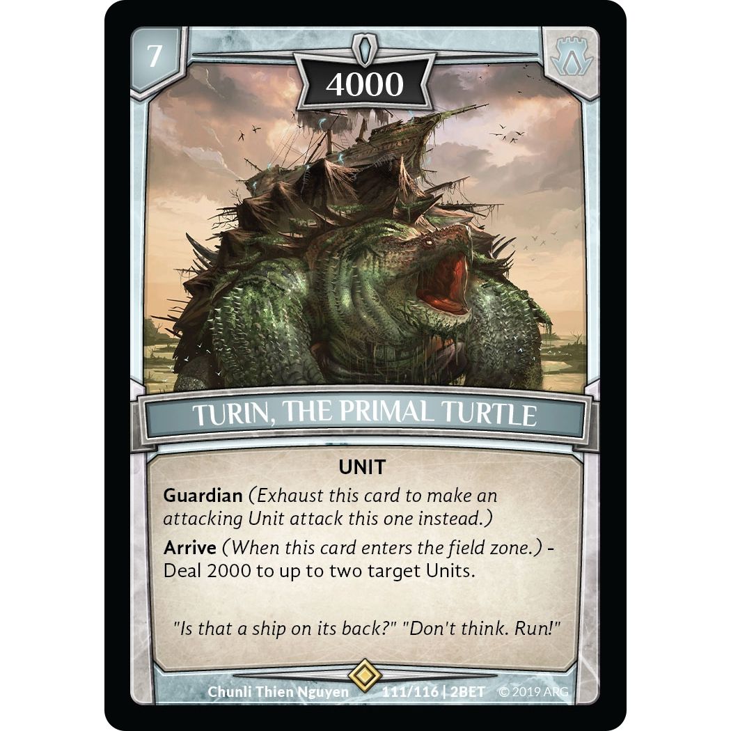 Image for Turin, the Primal Turtle (111/116 | 2BET) (BET) - Argent Saga TCG