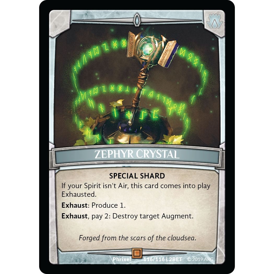 Image for Zephyr Crystal (116/116 | 2BET) (BET) - Argent Saga TCG