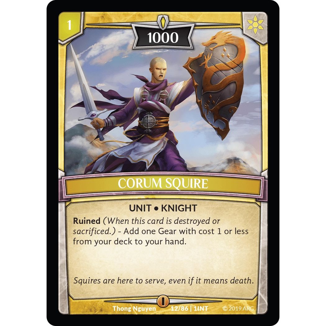 Image for Corum Squire (12/86 | 1INT) (INT) - Argent Saga TCG