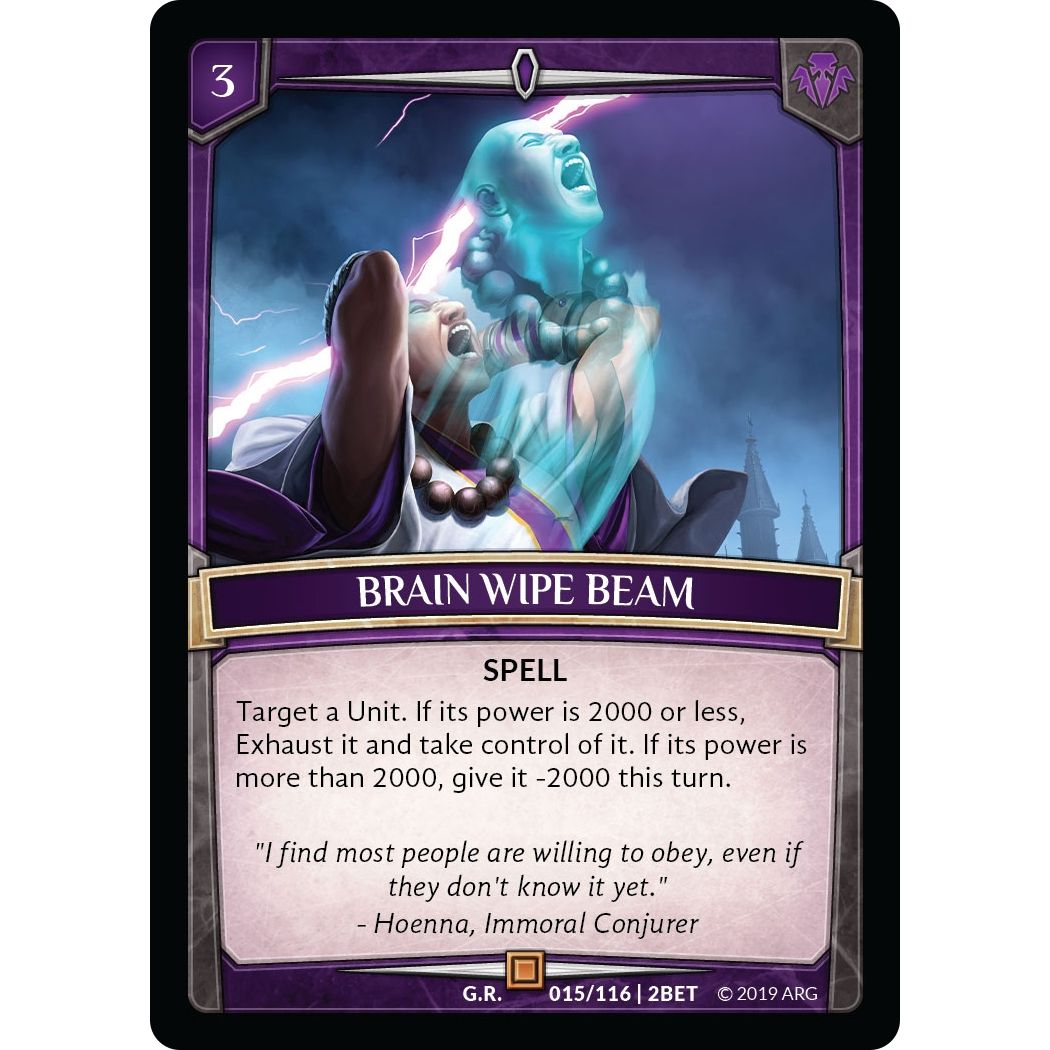 Image for Brain Wipe Beam (15/116 | 2BET) (BET) - Argent Saga TCG