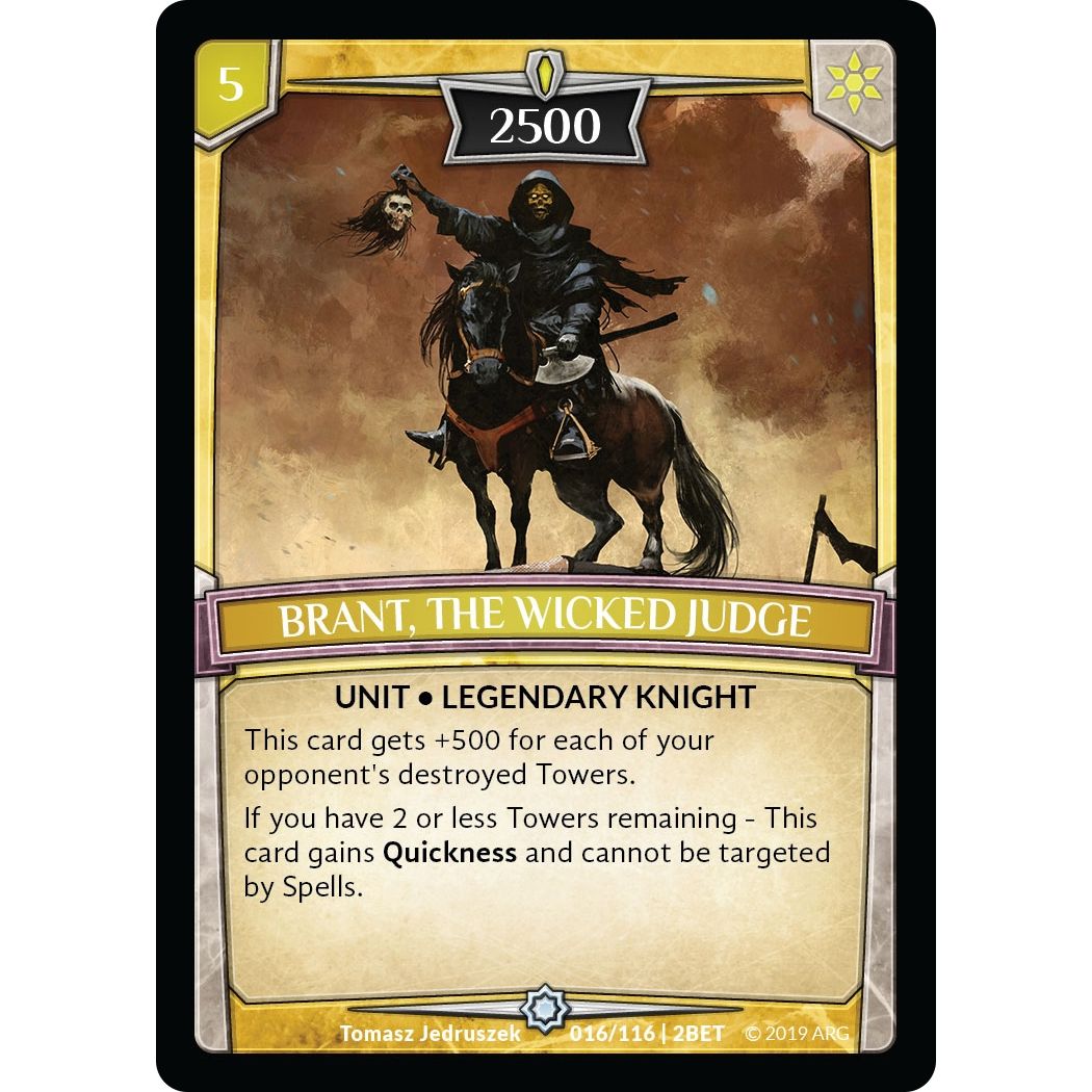Image for Brant, the Wicked Judge (16/116 | 2BET) (BET) - Argent Saga TCG