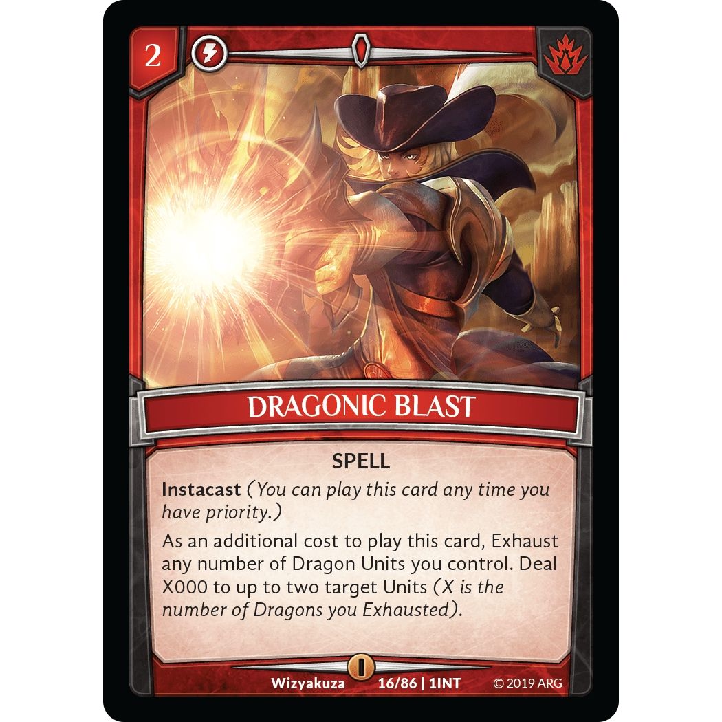 Image for Dragonic Blast (16/86 | 1INT) (INT) - Argent Saga TCG
