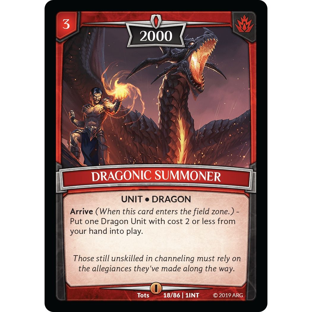 Image for Dragonic Summoner (18/86 | 1INT) (INT) - Argent Saga TCG