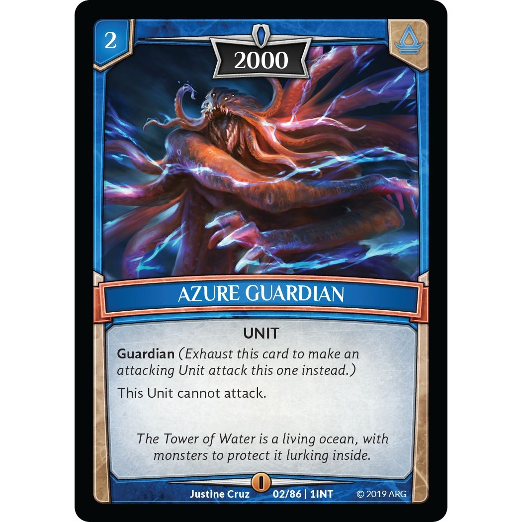 Image for Azure Guardian (2/86 | 1INT) (INT) - Argent Saga TCG