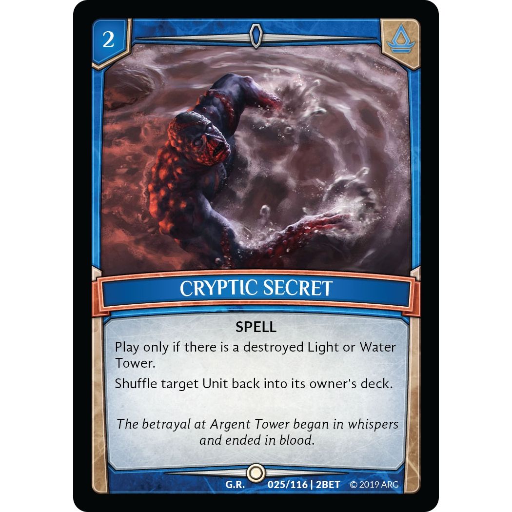 Image for Cryptic Secret (25/116 | 2BET) (BET) - Argent Saga TCG