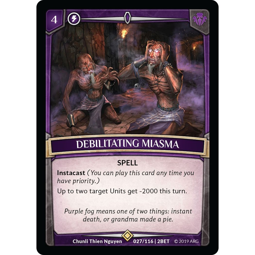 Image for Debilitating Miasma (27/116 | 2BET) (BET) - Argent Saga TCG