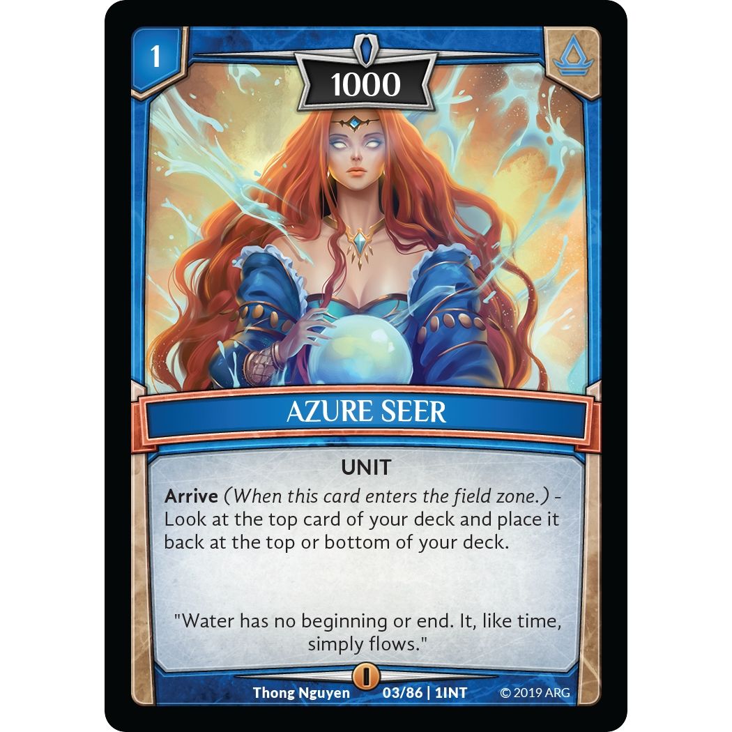 Image for Azure Seer (3/86 | 1INT) (INT) - Argent Saga TCG