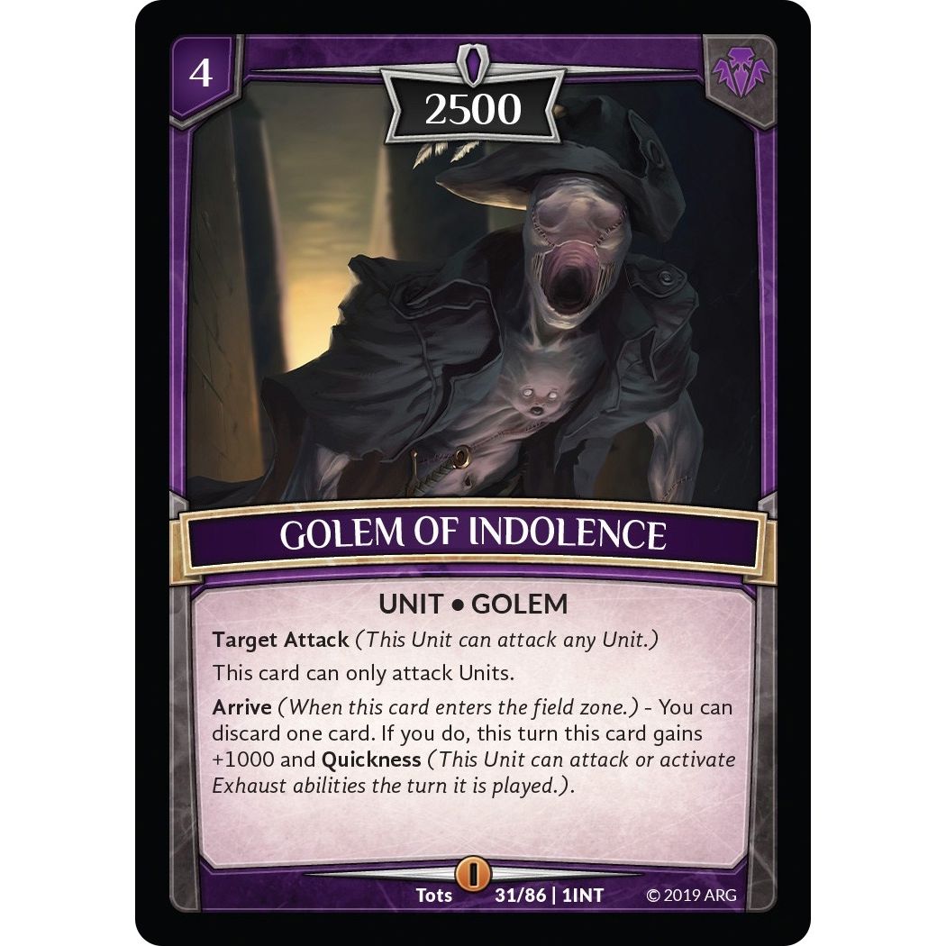 Image for Golem of Indolence (31/86 | 1INT) (INT) - Argent Saga TCG