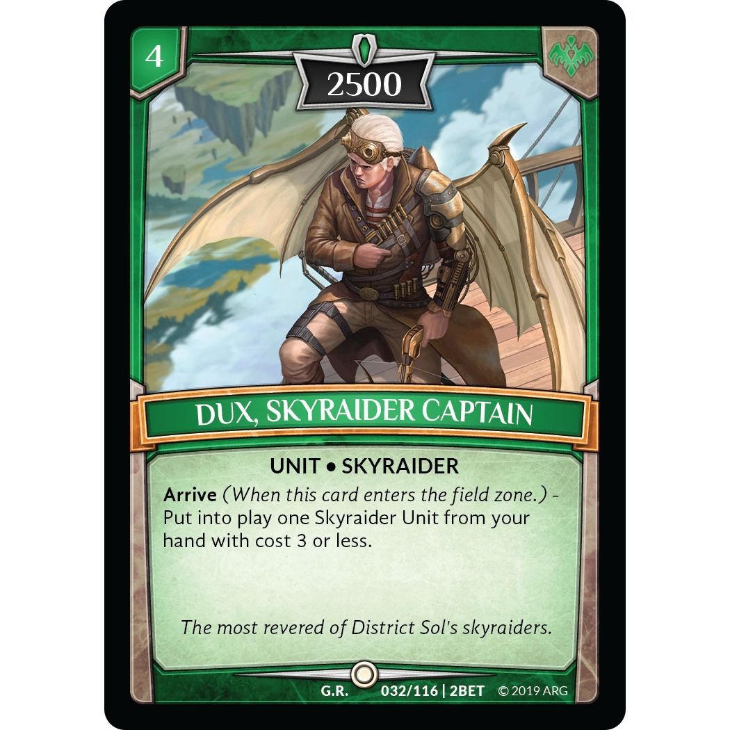 Image for Dux, Skyraider Captain (32/116 | 2BET) (BET) - Argent Saga TCG