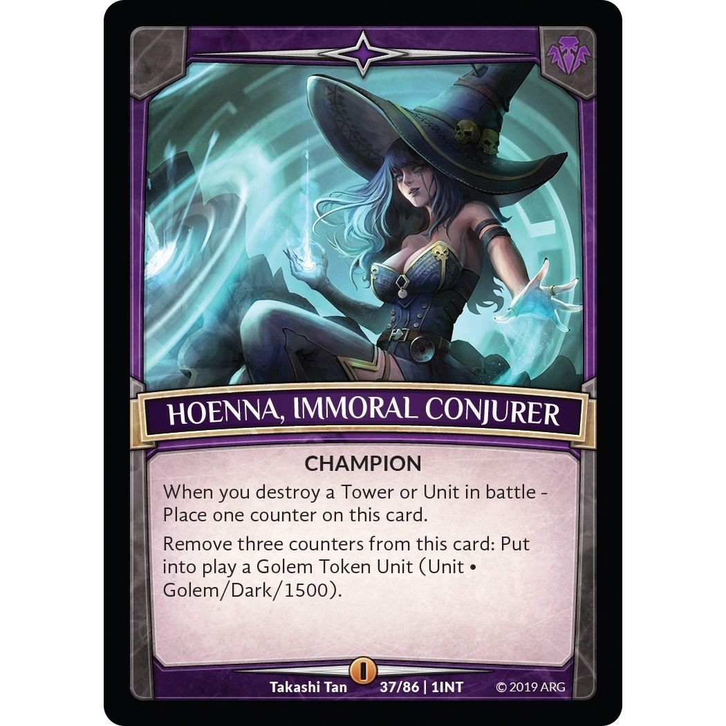 Image for Hoenna, Immoral Conjurer (37/86 | 1INT) (INT) - Argent Saga TCG