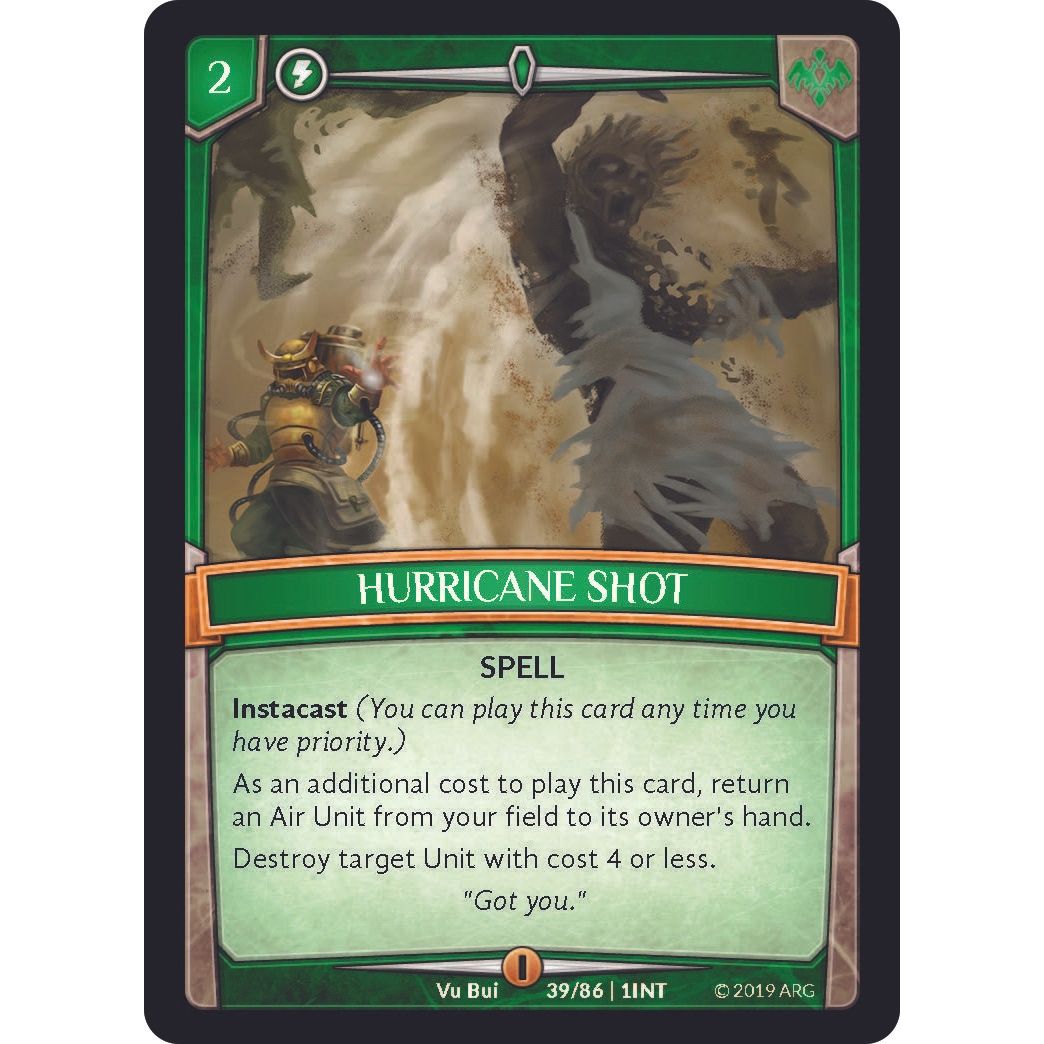 Image for Hurricane Shot (39/86 | 1INT) (INT) - Argent Saga TCG