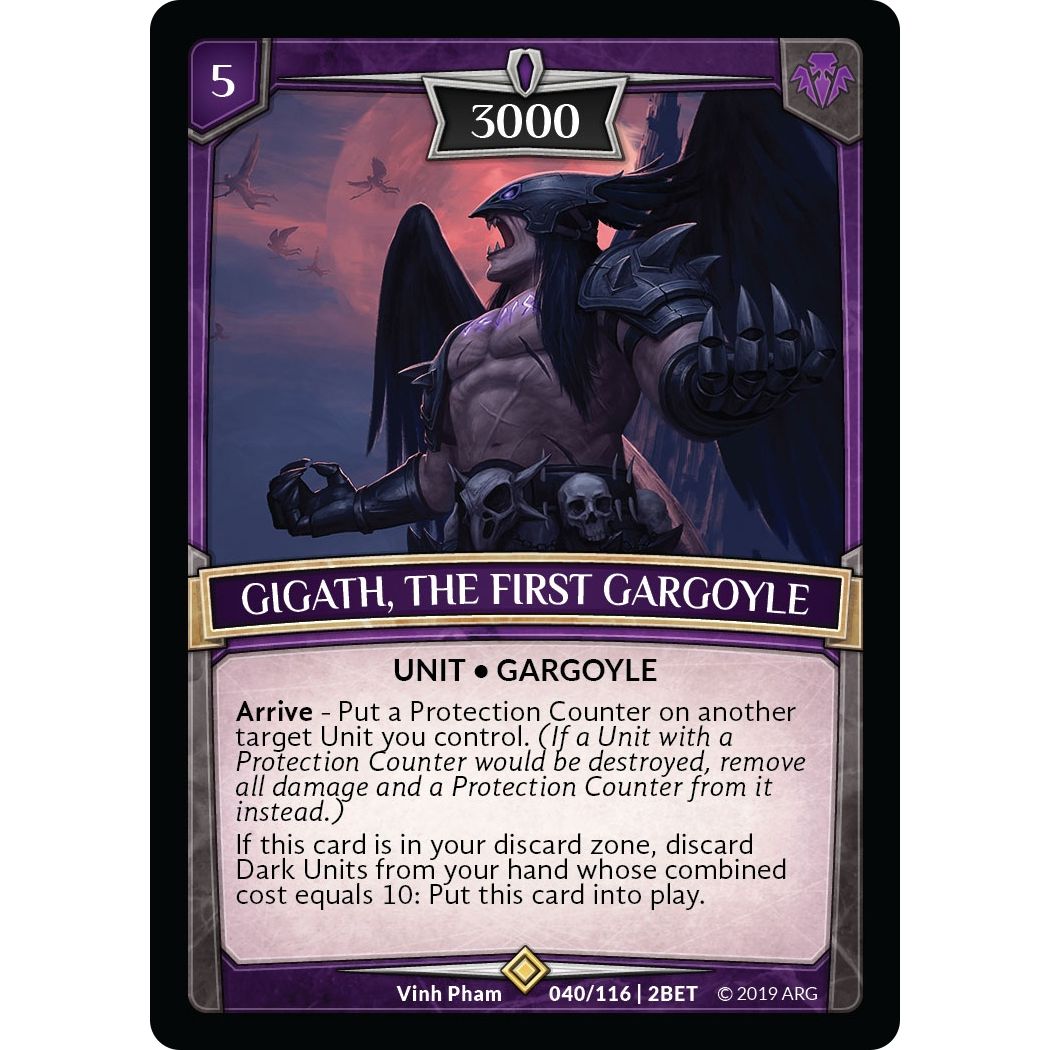 Image for Gigath, the First Gargoyle (40/116 | 2BET) (BET) - Argent Saga TCG