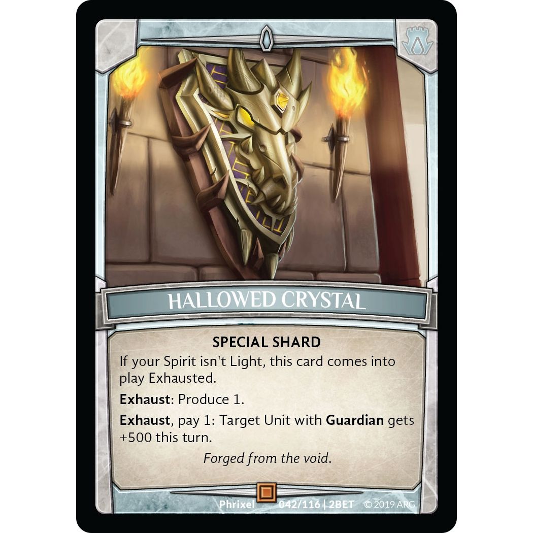 Image for Hallowed Crystal (42/116 | 2BET) (BET) - Argent Saga TCG