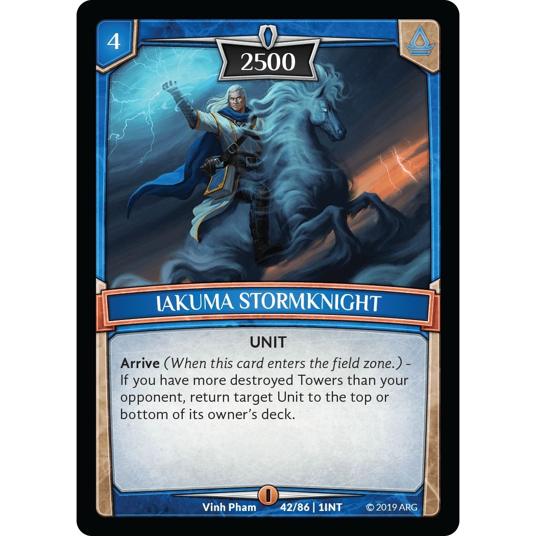 Image for Iakuma Stormknight (42/86 | 1INT) (INT) - Argent Saga TCG