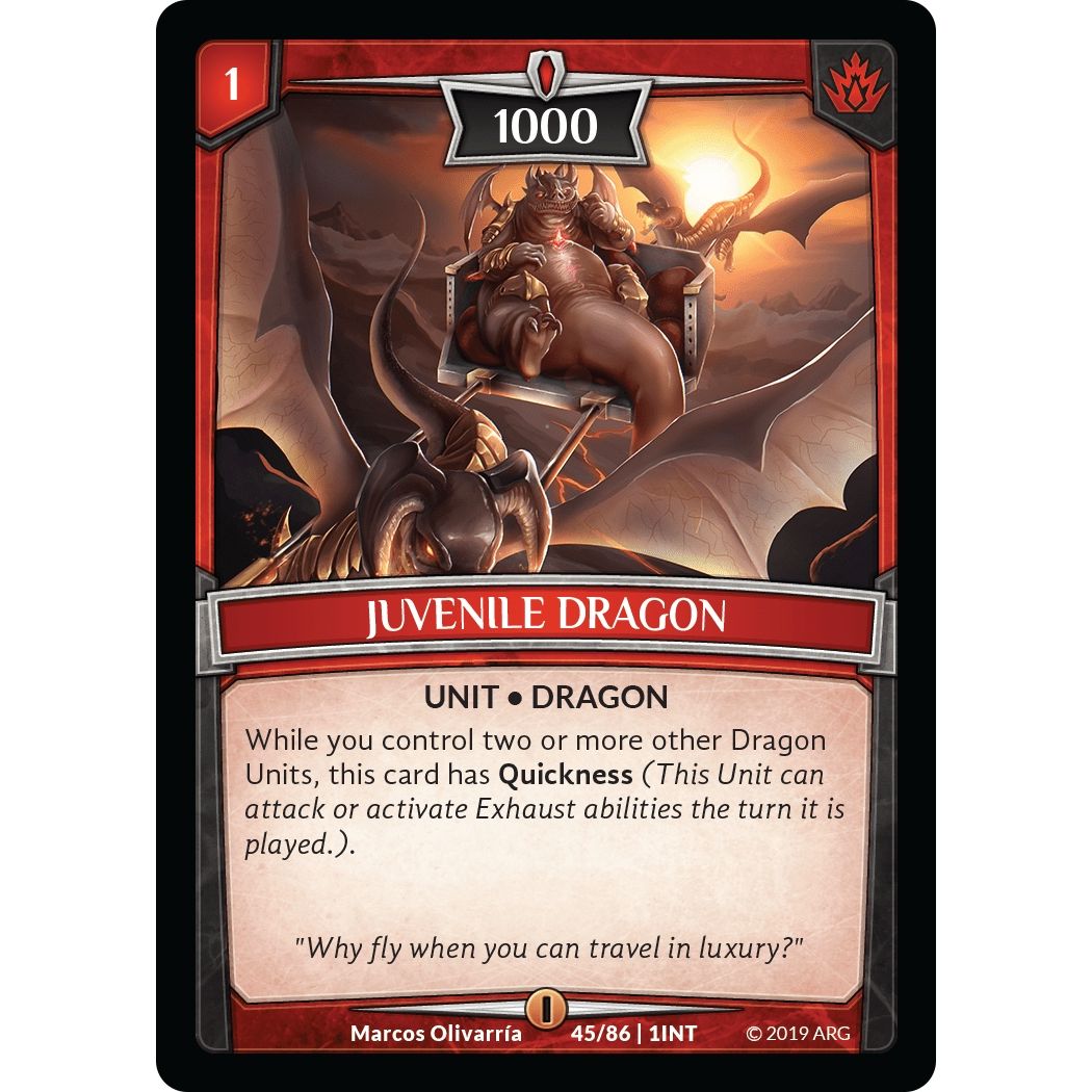Image for Juvenile Dragon (45/86 | 1INT) (INT) - Argent Saga TCG