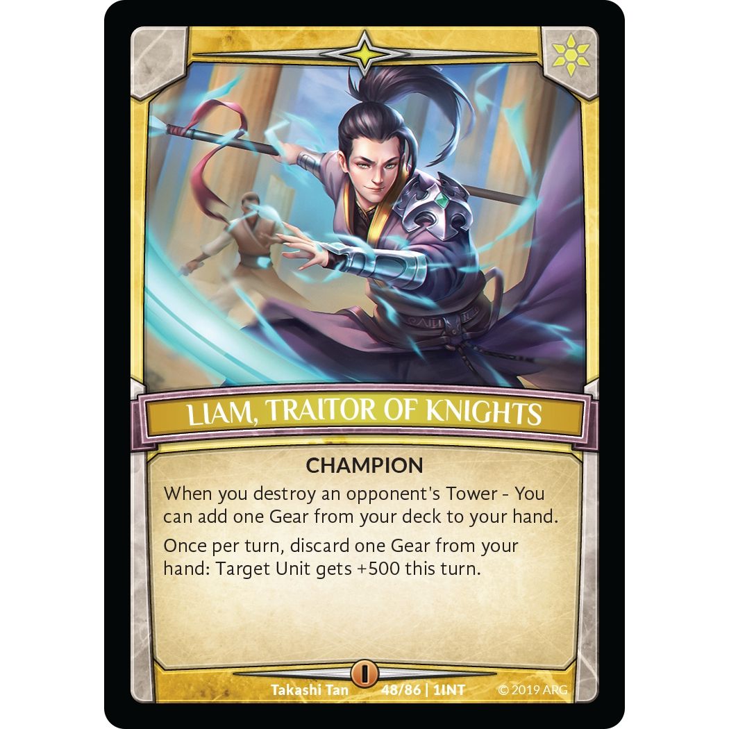 Image for Liam, Traitor of Knights (48/86 | 1INT) (INT) - Argent Saga TCG