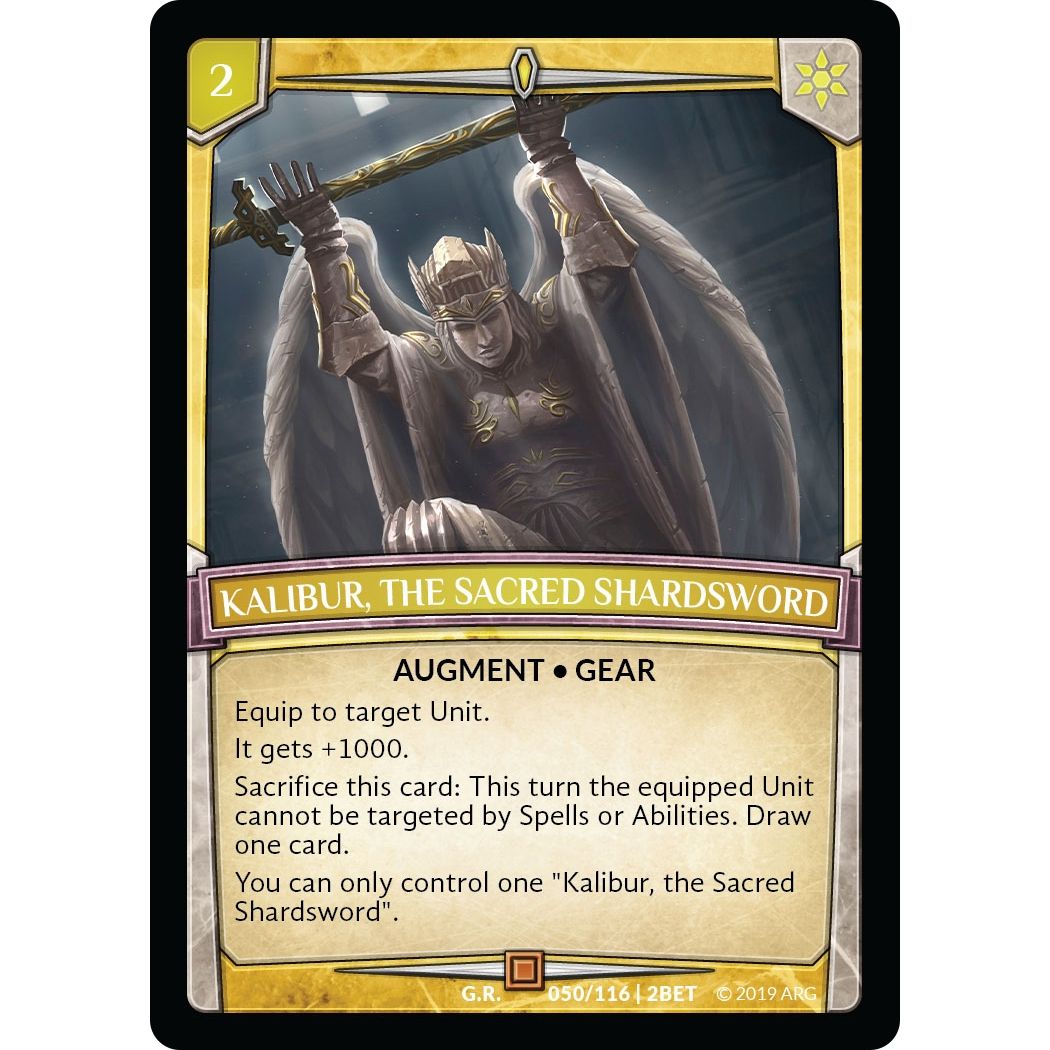 Image for Kalibur, the Sacred Shardsword (50/116 | 2BET) (BET) - Argent Saga TCG