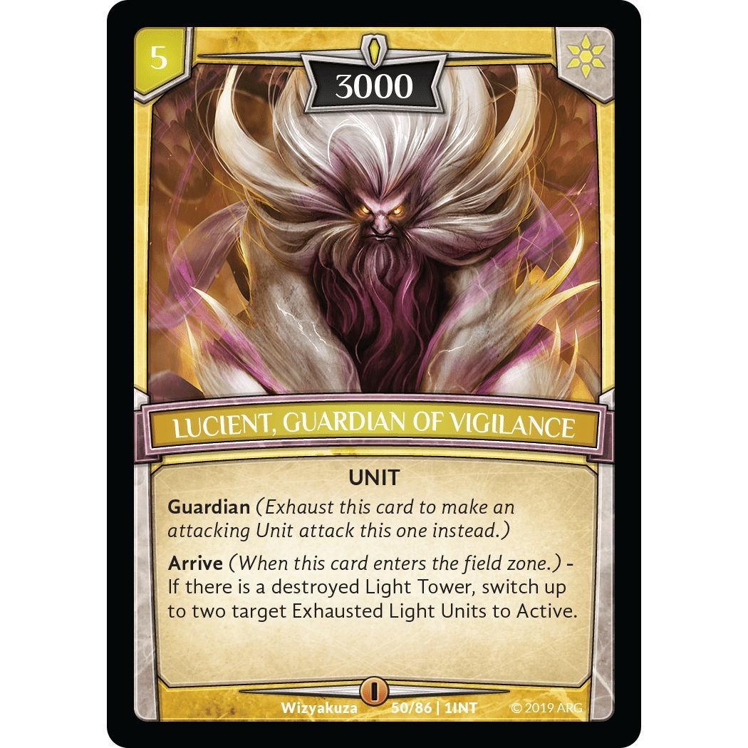 Image for Lucient, Guardian of Vigilance (50/86 | 1INT) (INT) - Argent Saga TCG