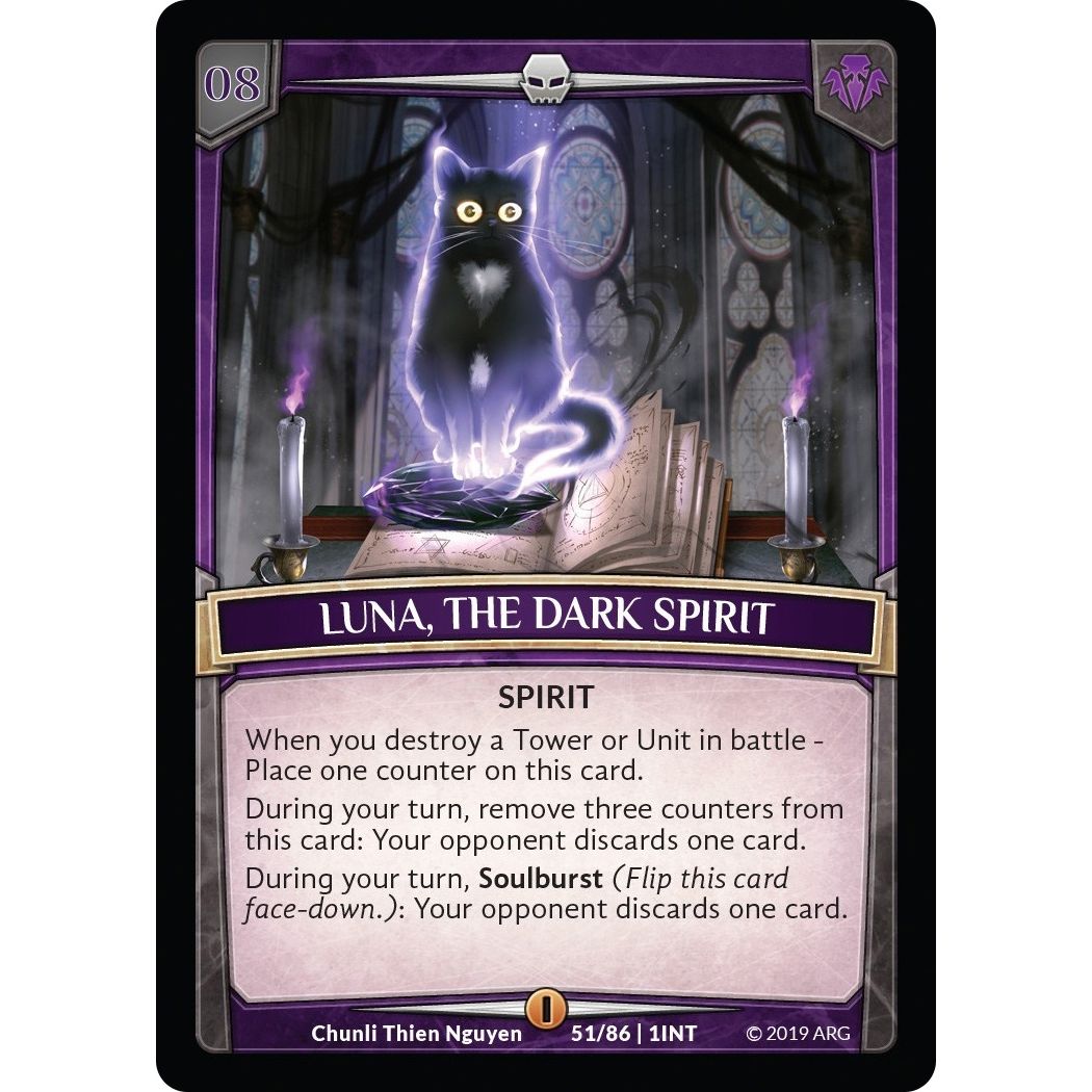 Image for Luna, the Dark Spirit (51/86 | 1INT) (INT) - Argent Saga TCG