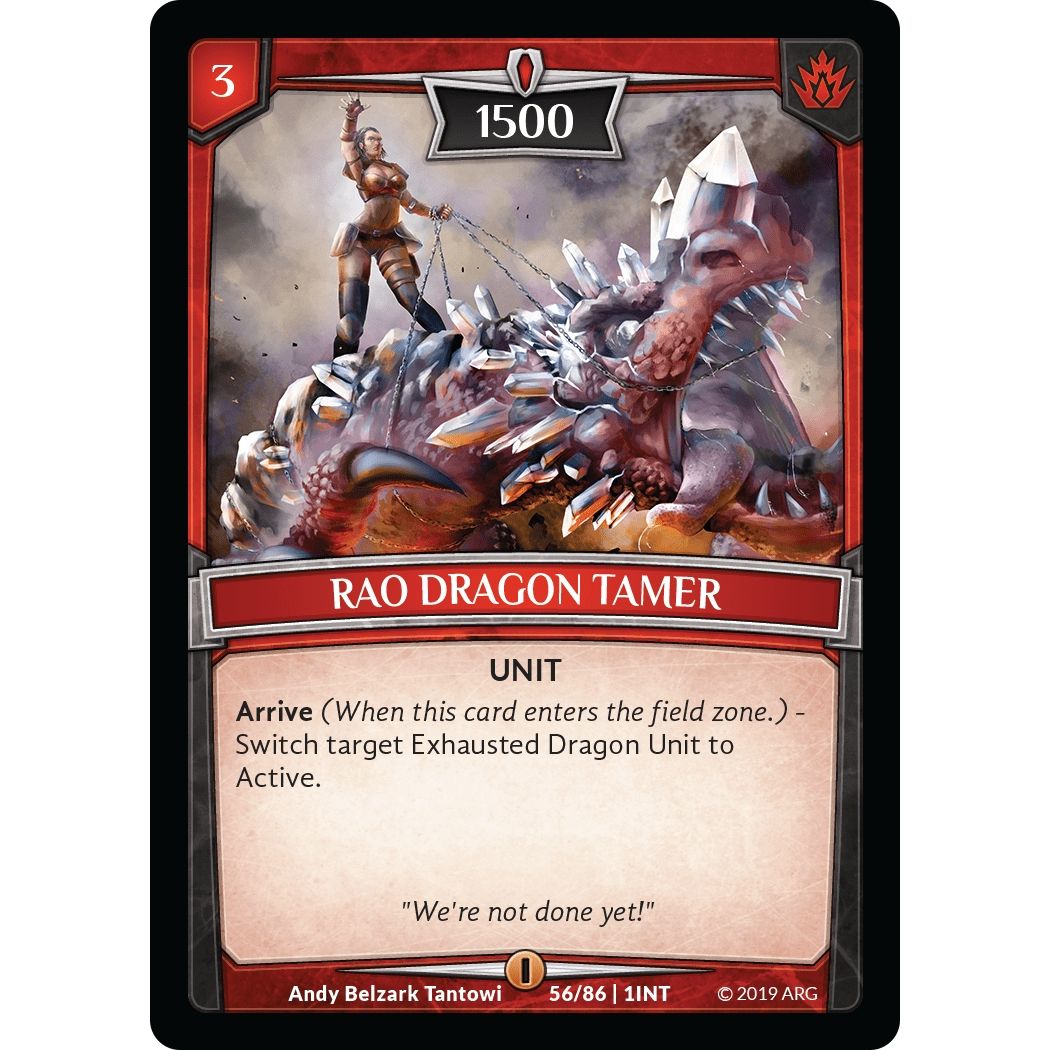 Image for Rao Dragon Tamer (56/86 | 1INT) (INT) - Argent Saga TCG