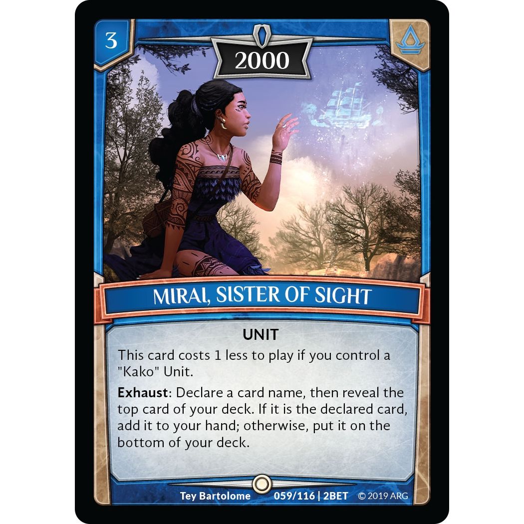 Image for Mirai, Sister of Sight (59/116 | 2BET) (BET) - Argent Saga TCG