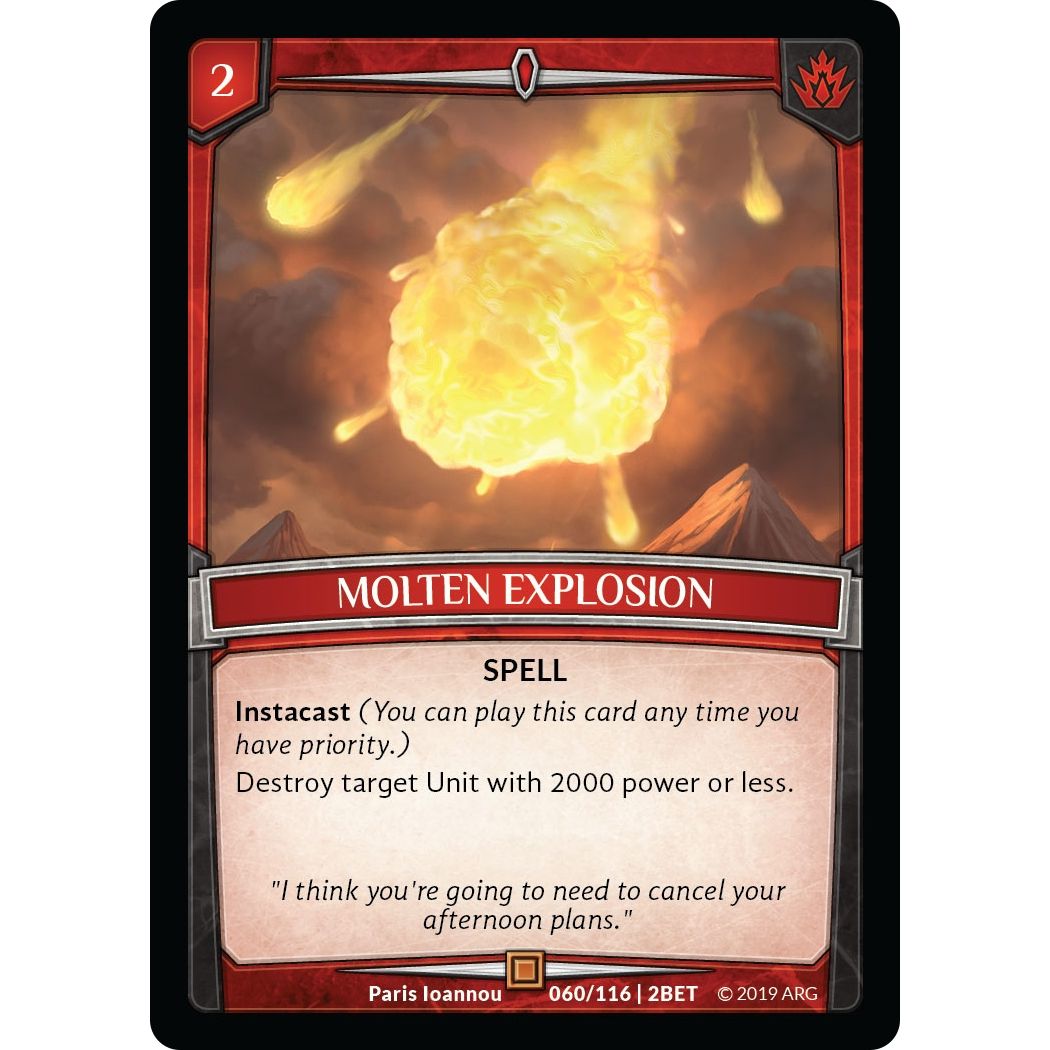 Image for Molten Explosion (60/116 | 2BET) (BET) - Argent Saga TCG