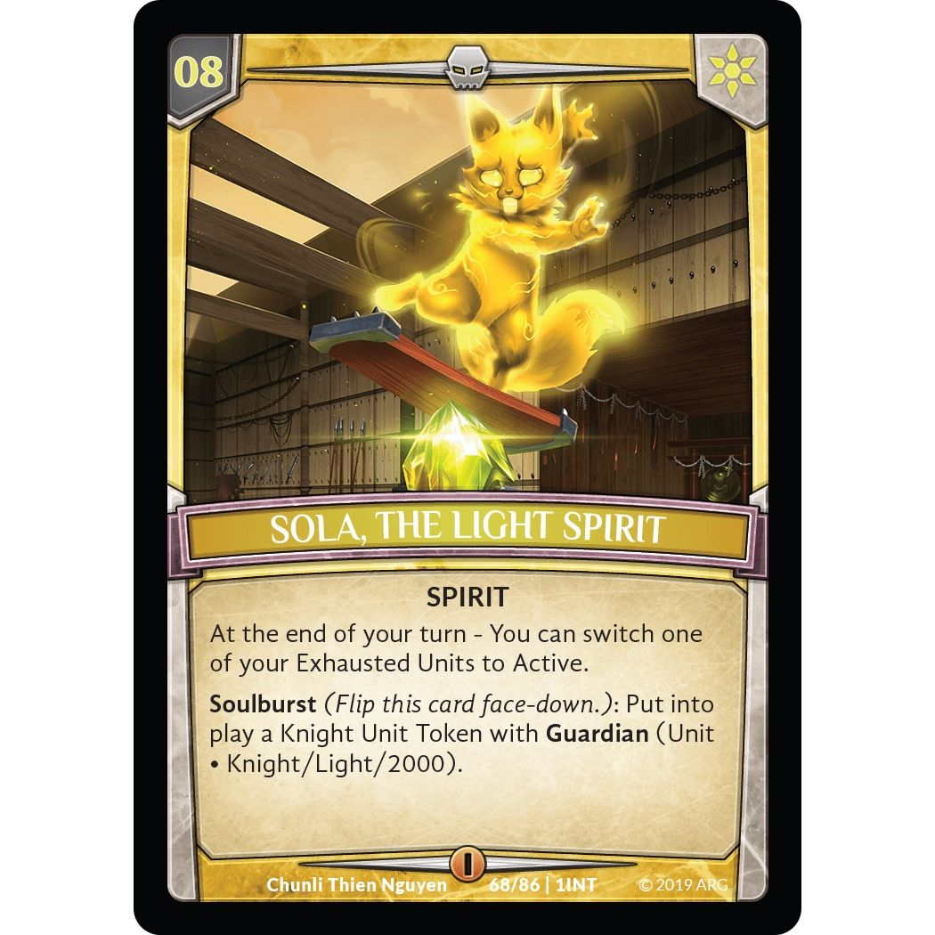 Image for Sola, the Light Spirit (68/86 | 1INT) (INT) - Argent Saga TCG