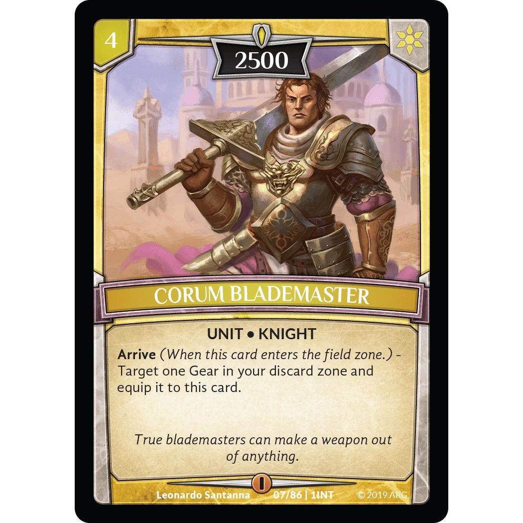 Image for Corum Blademaster (7/86 | 1INT) (INT) - Argent Saga TCG