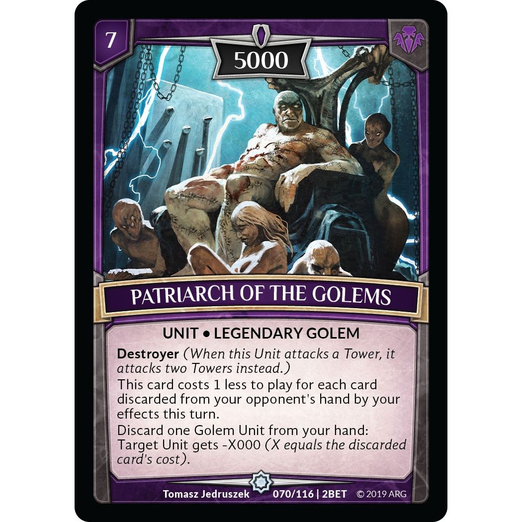 Image for Patriarch of the Golems (70/116 | 2BET) (BET) - Argent Saga TCG