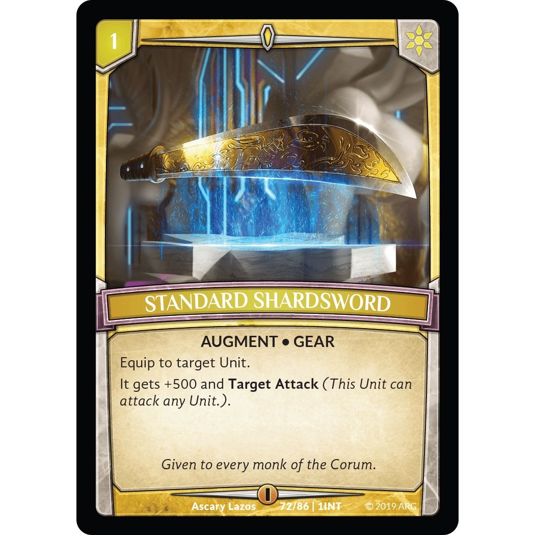 Image for Standard Shardsword (72/86 | 1INT) (INT) - Argent Saga TCG