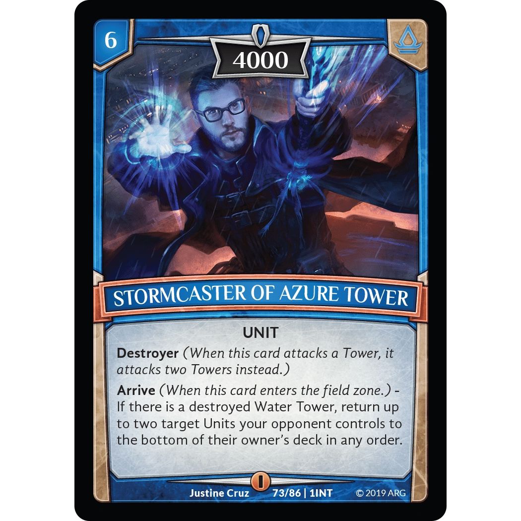 Image for Stormcaster of Azure Tower (73/86 | 1INT) (INT) - Argent Saga TCG