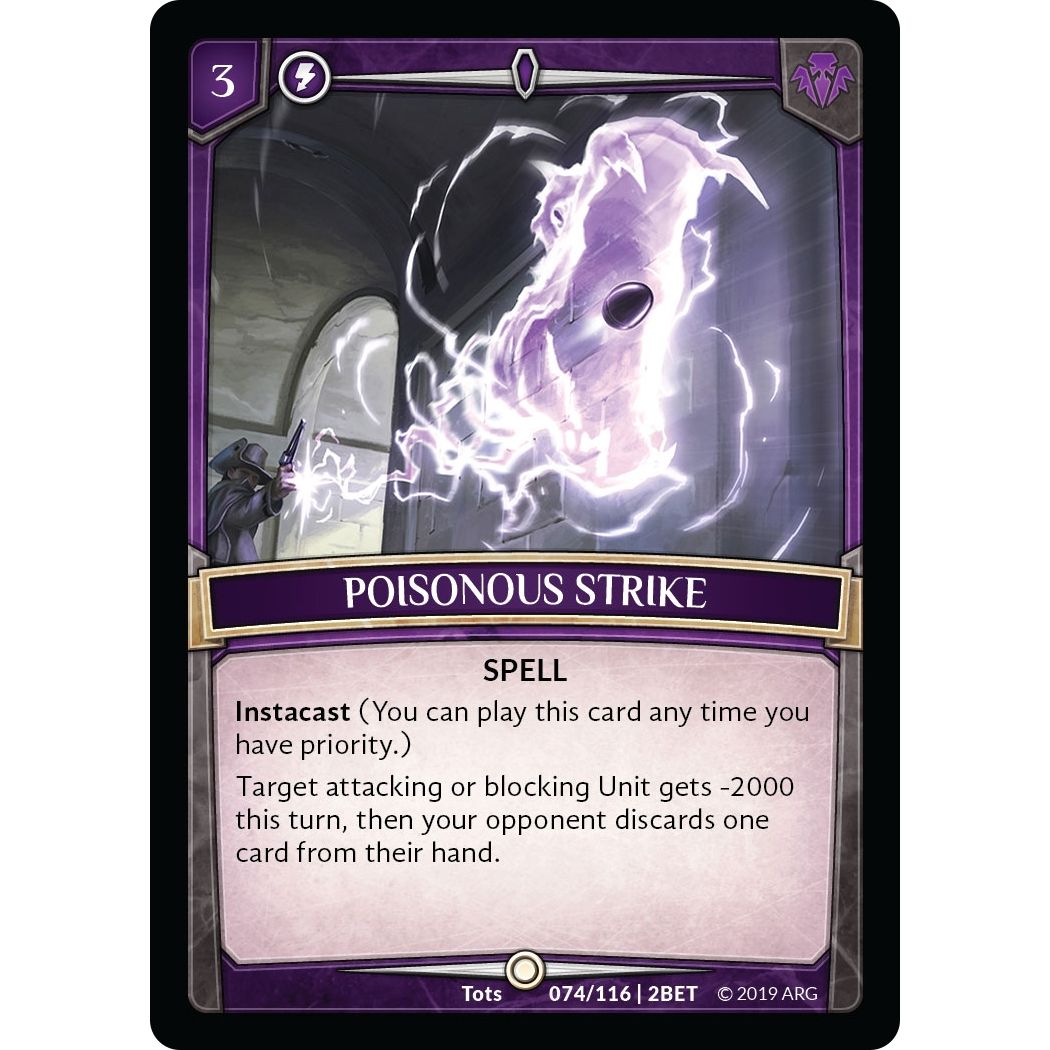 Image for Poisonous Strike (74/116 | 2BET) (BET) - Argent Saga TCG