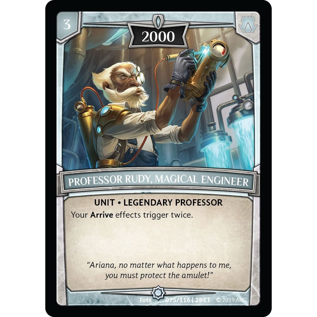 Image for Professor Rudy, Magical Engineer (75/116 | 2BET) (BET) - Argent Saga TCG