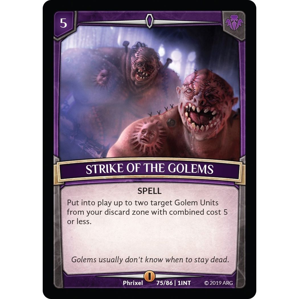 Image for Strike of the Golems (75/86 | 1INT) (INT) - Argent Saga TCG