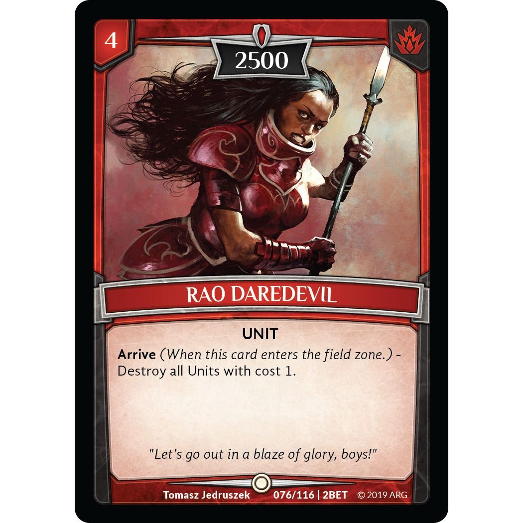 Image for Rao Daredevil (76/116 | 2BET) (BET) - Argent Saga TCG