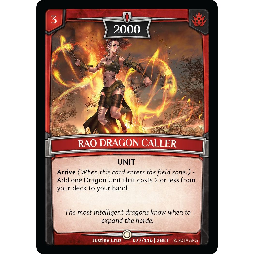 Image for Rao Dragon Caller (77/116 | 2BET) (BET) - Argent Saga TCG